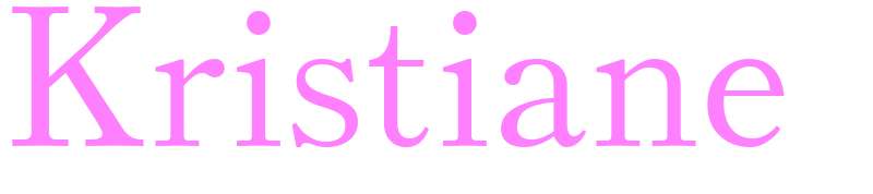 Kristiane - girls name