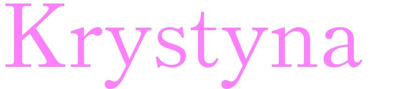 Krystyna - girls name