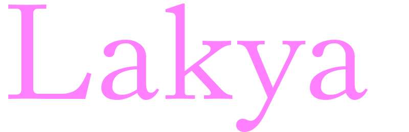 Lakya - girls name