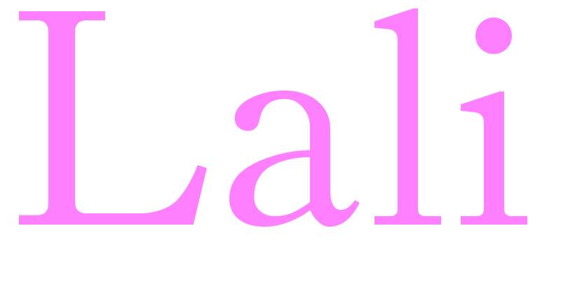 Lali - girls name