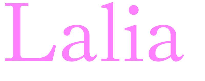 Lalia - girls name