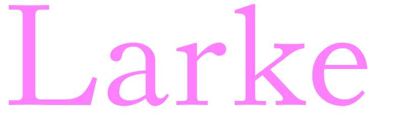 Larke - girls name