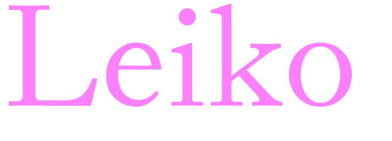 Leiko - girls name