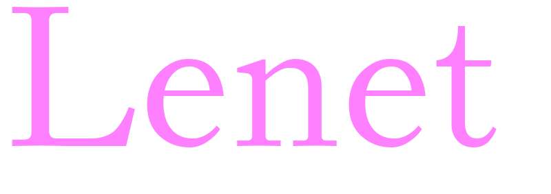 Lenet - girls name