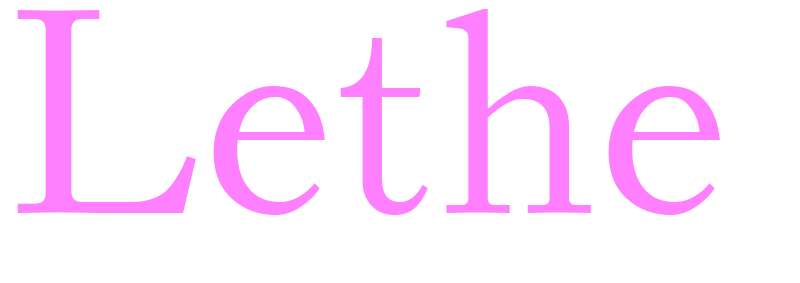 Lethe - girls name