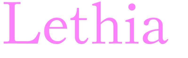 Lethia - girls name