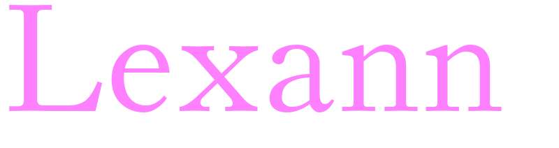 Lexann - girls name