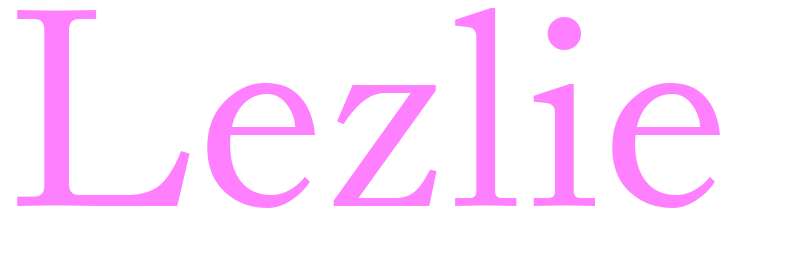 Lezlie - girls name