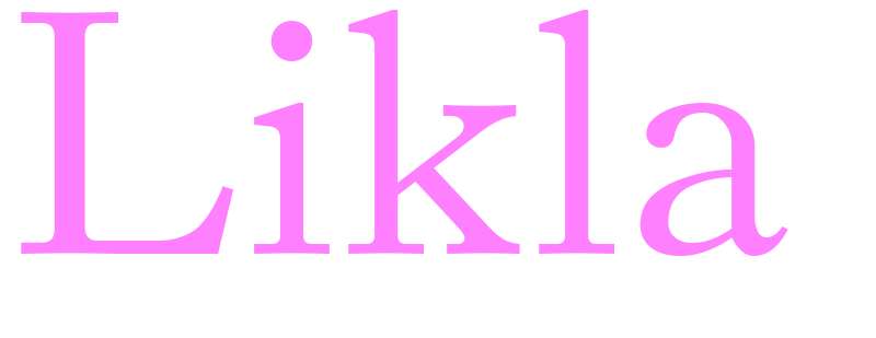 Likla - girls name