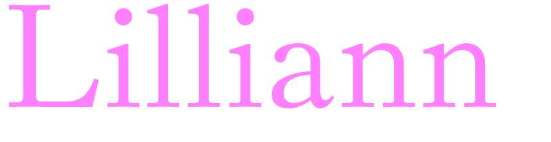 Lilliann - girls name