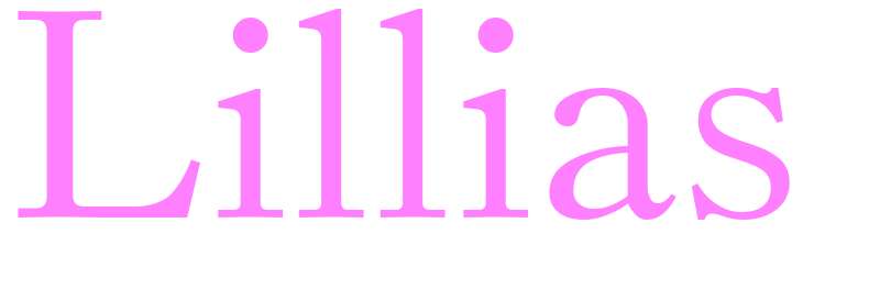 Lillias - girls name