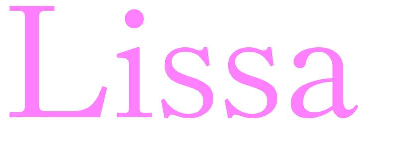 Lissa - girls name