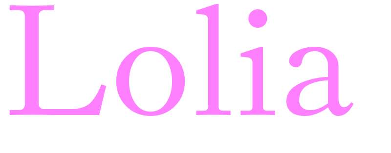 Lolia - girls name