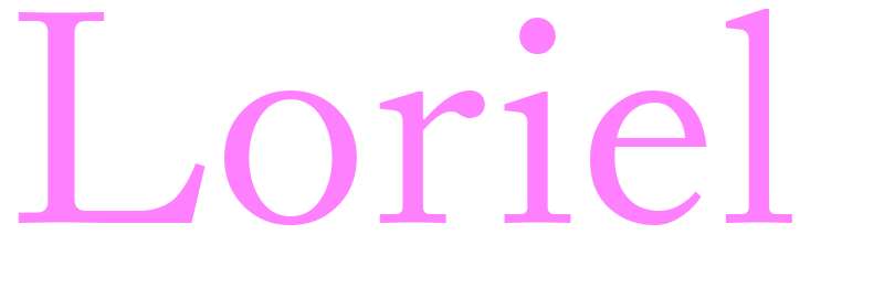 Loriel - girls name