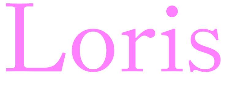 Loris - girls name