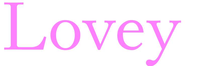 Lovey - girls name