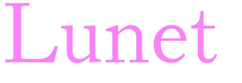 Lunet - girls name