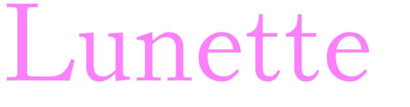 Lunette - girls name