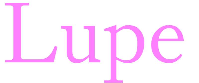 Lupe - girls name