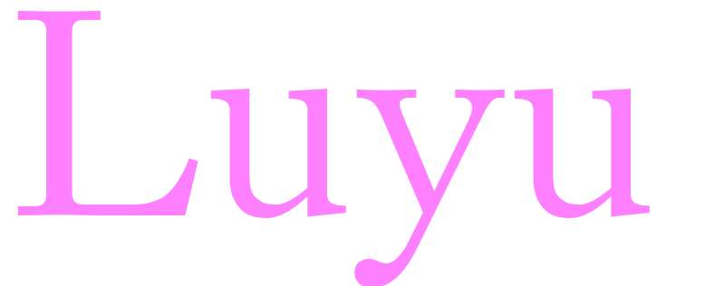 Luyu - girls name