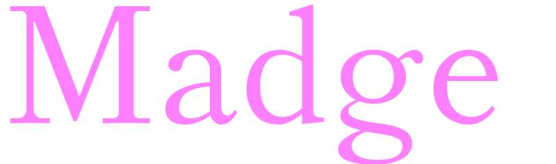 Madge - girls name