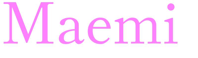 Maemi - girls name