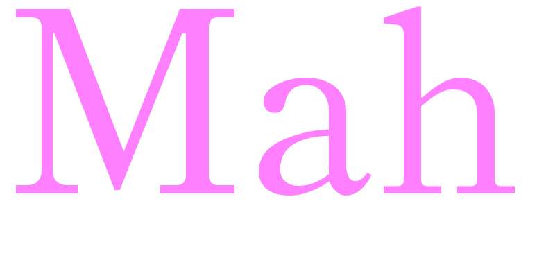 Mah - girls name