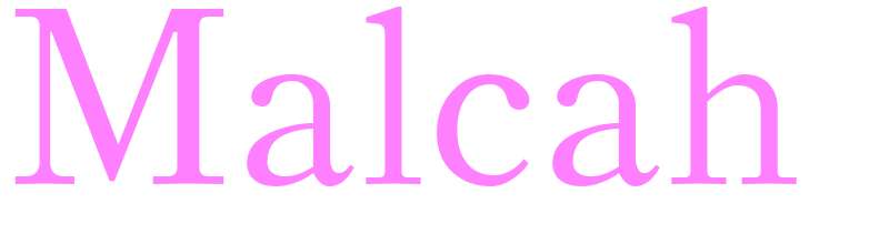 Malcah - girls name