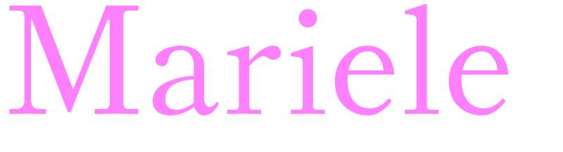 Mariele - girls name