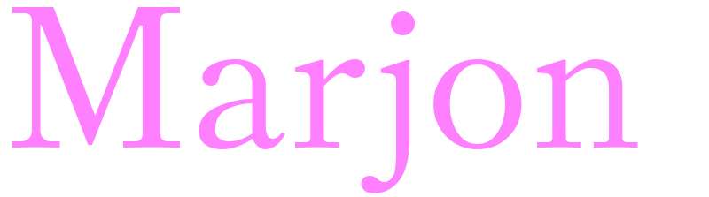 Marjon - girls name