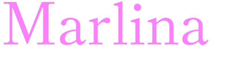 Marlina - girls name