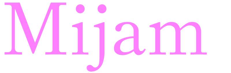 Mijam - girls name