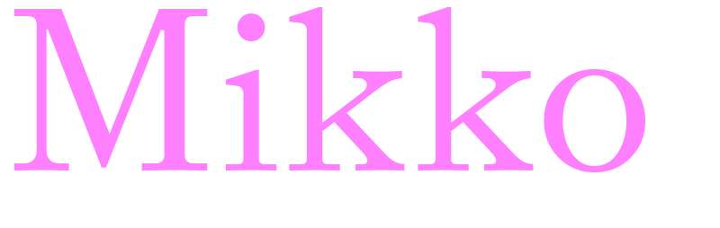 Mikko - girls name