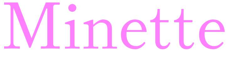 Minette - girls name