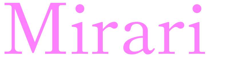 Mirari - girls name