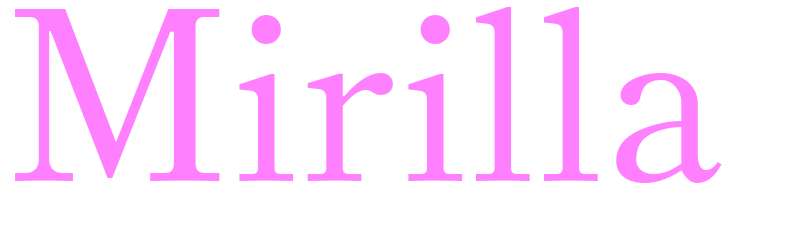 Mirilla - girls name