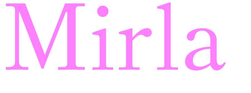 Mirla - girls name