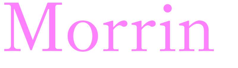 Morrin - girls name