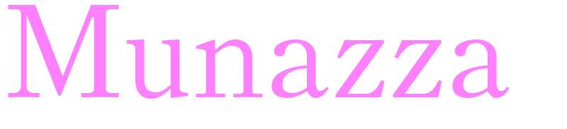 Munazza - girls name