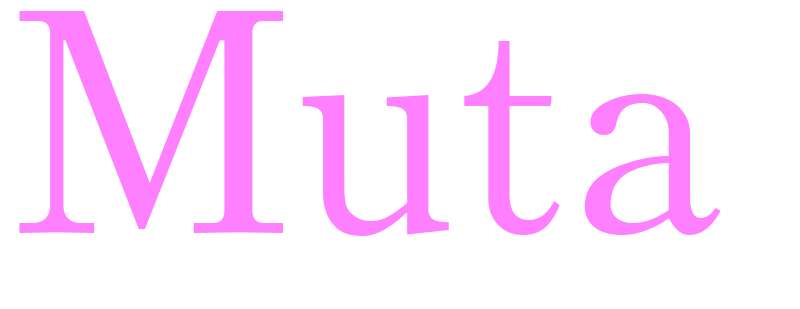 Muta - girls name