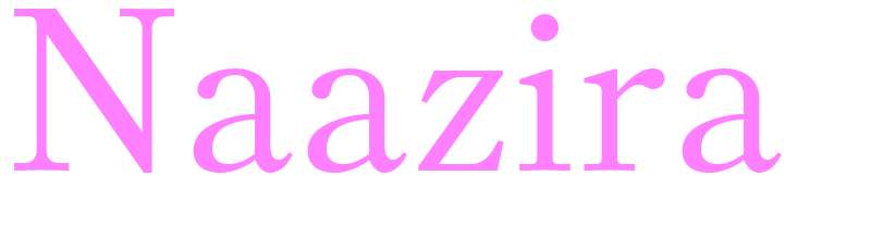 Naazira - girls name