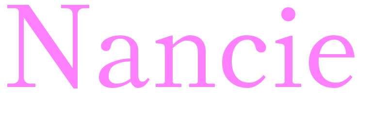 Nancie - girls name