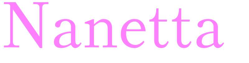 Nanetta - girls name