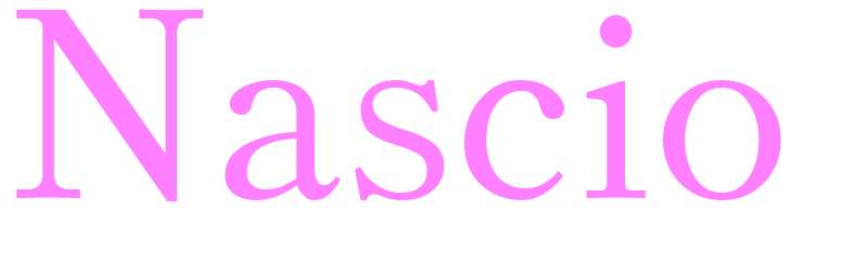 Nascio - girls name