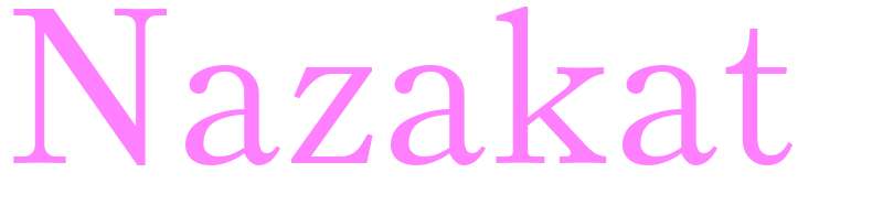 Nazakat - girls name