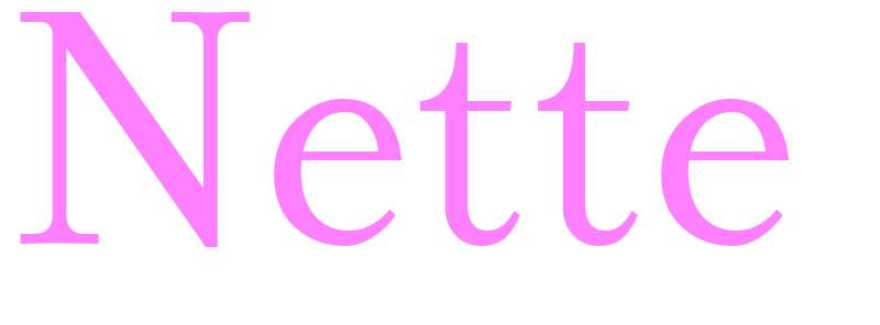 Nette - girls name