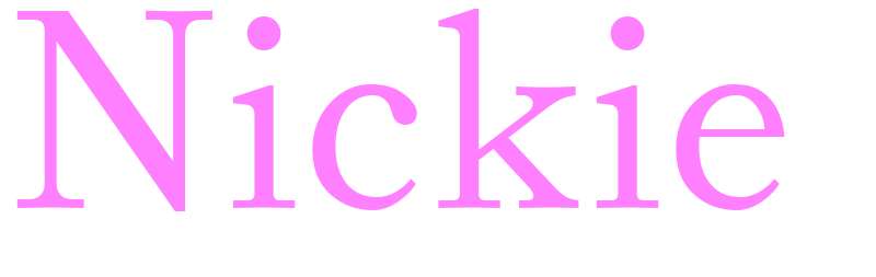 Nickie - girls name