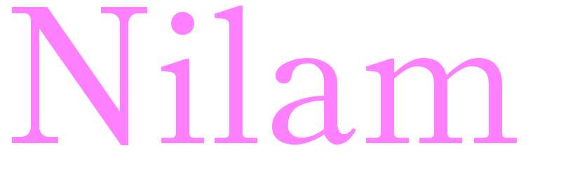 Nilam - girls name