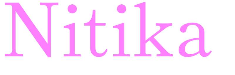 Nitika - girls name