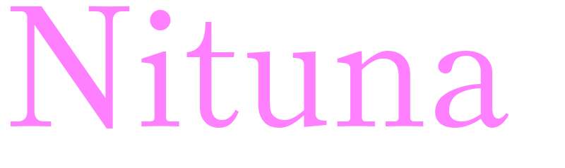 Nituna - girls name